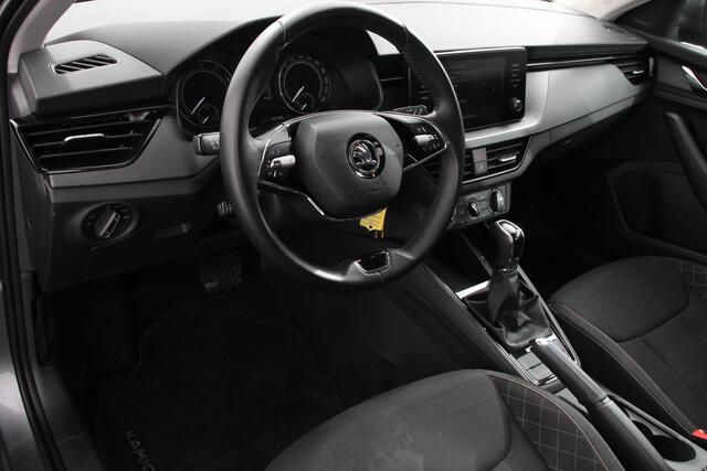 Skoda Kamiq 1.0 TSI 110 pk DSG Life Navigatie Apple Carplay/Android Auto Adaptieve Cruise Control Parkeersensor achter Verwarmde voorstoelen LED-verlichting voor Dakrail DAB