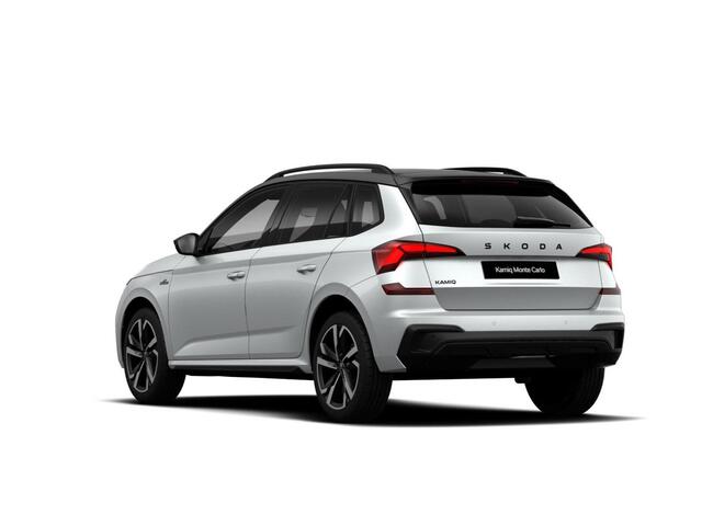 Skoda Kamiq 1.0 TSI Monte Carlo 115 pk 7 verns. DSG | Navigatie Pakket | Travel Assist Plus | Winter Premium & Charging | Velgen: 18" lichtmetalen velgen Ursa Monte Carlo, zwart