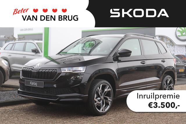 Skoda Karoq 1.5 TSI DSG ACT Sportline Business | Trekhaak | Adaptieve cruise control | Elektrische achterklep | Stoelverwarming | 19 inch velgen | Travel assist