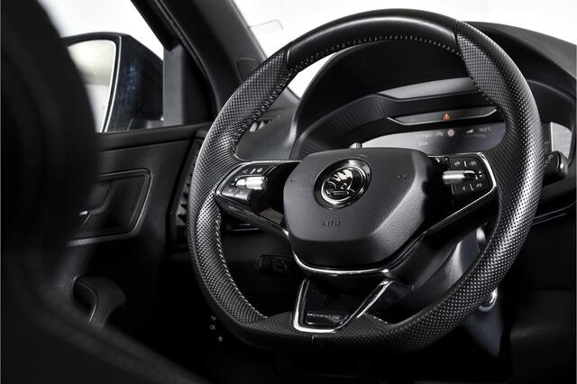 Skoda Karoq 1.5 TSI ACT 150 PK Sportline Business - Automaat | Dig. Cockpit | Adapt. Cruise | Stoel-Stuurverw. | PDC | Camera | NAV + App. Connect | ECC | DAB | Elek. Klep | Afn. Trekhaak | LM 19" |