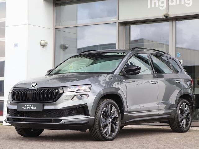 Skoda Karoq 1.5 TSI 150 pk DSG ACT Sportline Business | Navigatie | Keyless | LED | 360° camera | Stoel + Achterbank Verwarming | Voorruit Verwarming | Adaptive Cruise | Stuurverwarming | Standkachel |