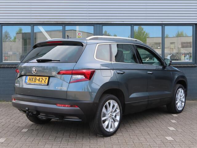 Skoda Karoq 1.5 TSI ACT Style DSG | trekhaak wegklapbaar | verwarmbare voorruit | elektrisch verstelbare stoel + geheugen | stoel + stuurwielverwarming | groot navi