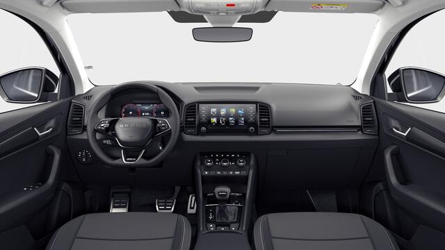 Skoda Karoq 1.5 TSI 150 7DSG Sportline Business Automaat | Panorama-schuif-/kanteldak, elektrisch bedienbaar | Elektrisch bedienbaar panoramisch glazen schuif-/kanteldak | Adaptive Cruise Control (t/m 210km per uur)