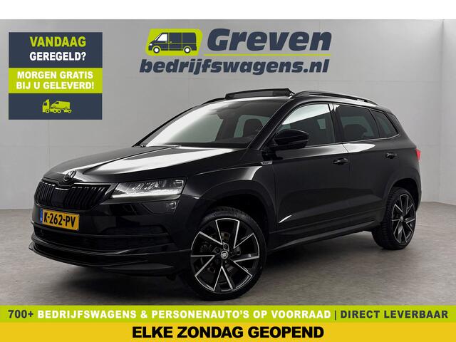 Skoda Karoq 1.5 TSI ACT 150PK Sportline Business DSG Pano Sfeer Trekhaak LED Virtual Camera Carplay Clima Cruise Navi PDC 19"LMV