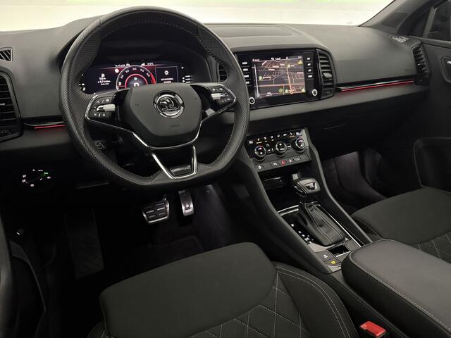 Skoda Karoq 1.5 TSI ACT 150PK Sportline Business DSG Pano Sfeer Trekhaak LED Virtual Camera Carplay Clima Cruise Navi PDC 19"LMV