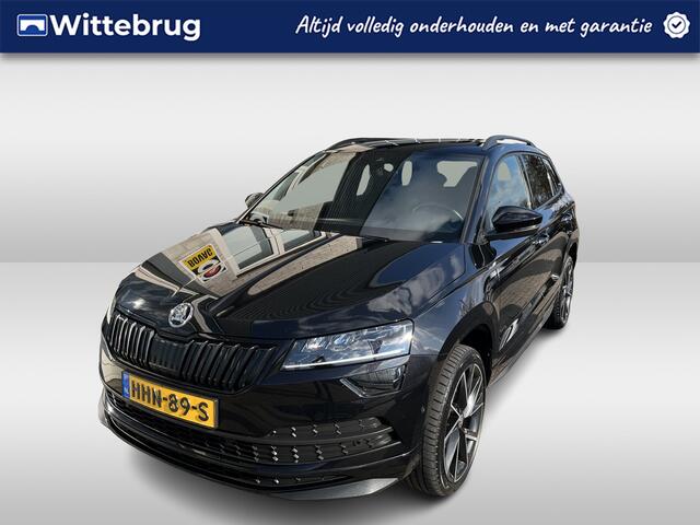 Skoda Karoq 1.5 TSI ACT Sportline Business / AUTOMAAT/ PANO/ STANDKACHEL/ PARK. SENSOREN/ STOELVERWARM./ DODE HOEK/ VIRTUAL COCKPIT/ LED/ KEYLESS/ ADAPT. CRUISE/ APP-CONNECT/ NAVI/ CLIMA/ DAB/ 19" LMV