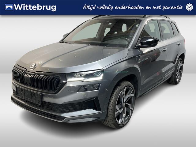 Skoda Karoq 1.5 TSI ACT Sportline Business / AUTOMAAT/ 360 CAMERA/ PARK. SENSOREN/ KEYLESS/ CRYSTAL LIGHTING/ STOEL-STUURVERWARM./ VIRTUAL COCKPIT/ ADAPT. CRUISE/ SMARTLINK/ NAVI/ CLIMA/ DAB/ 19" LMV