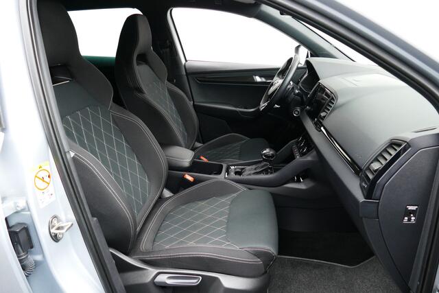 Skoda Karoq 1.5 150Pk TSI ACT Sportline. Camera, 19"LMV, Virt Cockpit, Adap Cruise, Stoel&StuurVerw