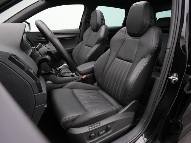 Skoda Karoq 1.5 TSI ACT 150 pk DSG Sportline | Panoramadak | Leder | Geheugenstoelen | Adaptief onderstel | Matrix LED | Stuur-/achterbankverwarming | Achteruitrijcamera