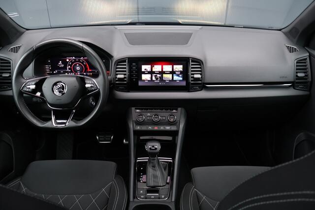 Skoda Karoq 1.5 TSI ACT Sportline Business Automaat | Virtual Cockpit | Trekhaak | Panoramadak | Adaptieve Cruise | Stoelverwarming | Camera | Canton
