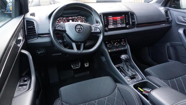 Skoda Karoq 1.5 TSI 150pk Sportline Business Virtual Navi A-Camera Sfeerverlichting Adaptive Cruise Keyless LED 88140km!