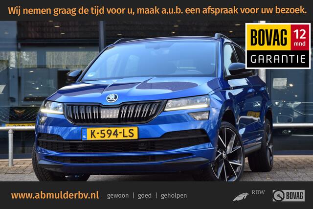 Skoda Karoq 1.5 TSI ACT Sportline Business | Org. NL | BOVAG Garantie | Trekhaak | Apple Carplay/Android Auto | PDC Voor+Achter | Stoel&Stuurverwarming | 19'' Velgen | Full LED |