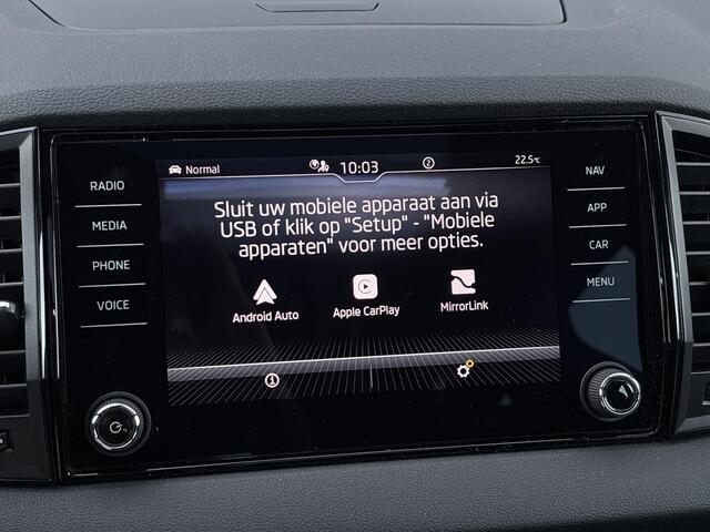 Skoda Karoq 1.5 TSI DSG Sportline Business | Trekhaak | 360 Graden Camera | Parkeersensoren | Panoramadak | Cruise Control Adaptief | Virtual Cockpit | Elektrische Achterklep | Navigatie | Apple Carplay | Android Auto | Stoelverwarming