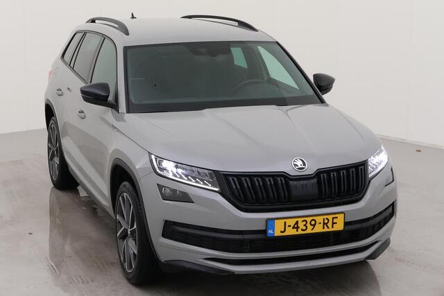 Skoda Kodiaq 1.5 TSI Sportline Business / Steelgrey/ Digitale Cockpit/ / Led/ Keyless Entry/ Elec. Klep/ Camera/ Zwenkhaak / Clima/ Navi/ Parkeersensoren/ 20 lmv