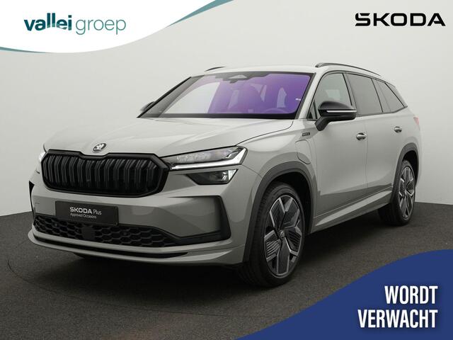 Skoda Kodiaq 1.5 TSI 204 pk DSG PHEV Sportline Business | Geheugenstoelen | Stoel-/achterbankverwarming | CANTON | Leder/alcantara | Matrix LED