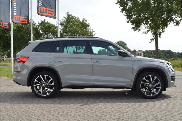 Skoda Kodiaq 1.5 TSI Sportline Memory stoel | Virtual cockpit | Keyless | Elektr trekhaak | Stuur + Stoelverwarming | Carplay | DAB | a.Camera | Adaptive cruise | Dodehoeksensor