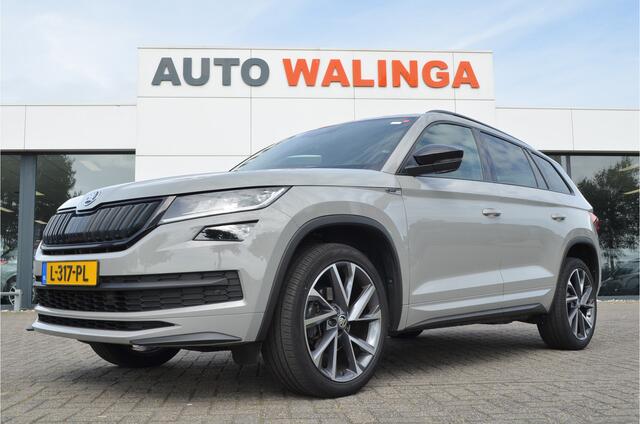 Skoda Kodiaq 1.5 TSI Sportline Memory stoel | Virtual cockpit | Keyless | Elektr trekhaak | Stuur + Stoelverwarming | Carplay | DAB | a.Camera | Adaptive cruise | Dodehoeksensor