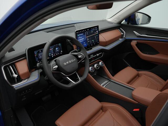 Skoda Kodiaq 1.5 TSI 204 pk DSG PHEV Business Edition | Panoramadak | Cognac Leder | Geheugen-/massagestoelen | Stoelventilatie | Matrix LED | Canton Sound | Achteruitrijcamera