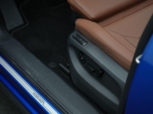 Skoda Kodiaq 1.5 TSI 204 pk DSG PHEV Business Edition | Panoramadak | Cognac Leder | Geheugen-/massagestoelen | Stoelventilatie | Matrix LED | Canton Sound | Achteruitrijcamera