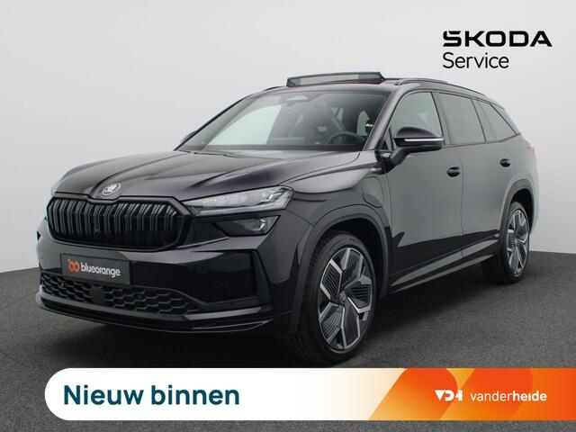 Skoda Kodiaq 1.5 TSI PHEV Sportline Business 204PK DSG matrix led, trekhaak, Canton sound, adaptive cruise, side assist, schuif-kanteldak, stoelverwarming voor & achter, stuurwielverwarming, keyless, alarm, 20" lichtmetaal