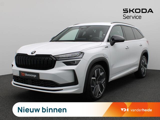 Skoda Kodiaq 1.5 TSI PHEV Sportline Business 204PK DSG Matrix-LED Verlichting, Alarm, Winterpakket, Trekhaak, 20" LM Velgen, Side Assist, Navi, Keyless, Memorystoel