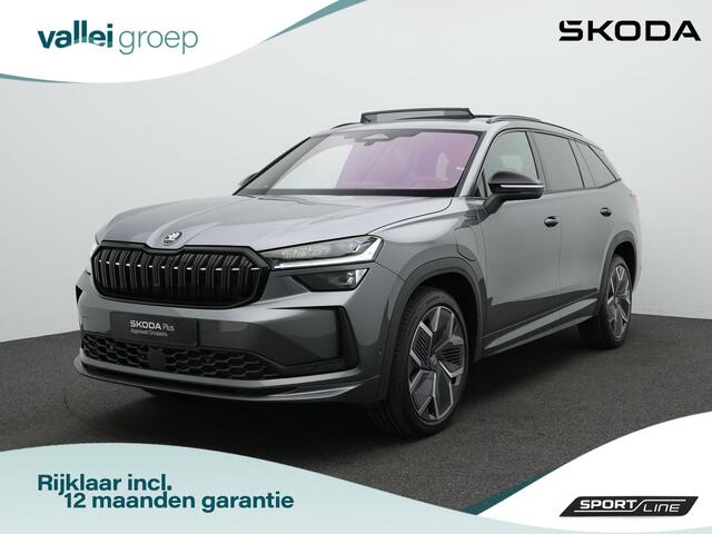 Skoda Kodiaq 1.5 TSI iV 204 pk DSG Sportline | Panoramadak | Geheugenstoelen | Adaptief onderstel | Head-up display | Canton | 360 camera | Matrix LED | Stuur-/achterbankverwarming