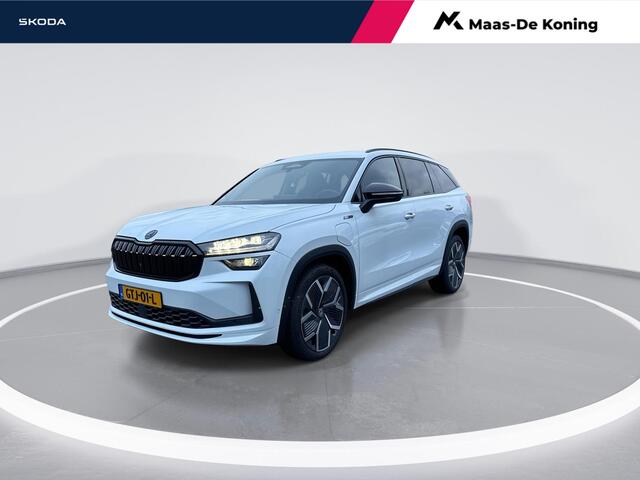 Skoda Kodiaq 1.5 TSI 204pk DSG PHEV Sportline Business · Panoramadak · CANTON Audio · 360gr. camera · Elektrische stoelverstelling · Achterbank verwarmd · 20'' inch · Apple/Android Car Play · Garantie t/m 24-11-2028 of 100.000km