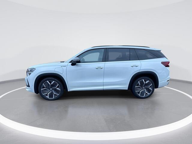 Skoda Kodiaq 1.5 TSI 204pk DSG PHEV Sportline Business · Panoramadak · CANTON Audio · 360gr. camera · Elektrische stoelverstelling · Achterbank verwarmd · 20'' inch · Apple/Android Car Play · Garantie t/m 24-11-2028 of 100.000km