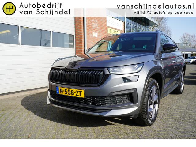 Skoda Kodiaq 1.5 TSI 150PK SPORTINE BUSINESS FACELIFT ORIGINEEL NEDERLANDS FULL LED ELECTR.TREKHAAK DIGITALE COCKPIT STOELVERWARMING V+A STUURVERW. 19INCH ADAPTIEVE CRUISE ANDROID/APPLECARPLAY ENZ...