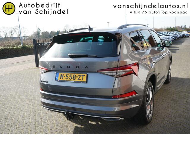 Skoda Kodiaq 1.5 TSI 150PK SPORTINE BUSINESS FACELIFT ORIGINEEL NEDERLANDS FULL LED ELECTR.TREKHAAK DIGITALE COCKPIT STOELVERWARMING V+A STUURVERW. 19INCH ADAPTIEVE CRUISE ANDROID/APPLECARPLAY ENZ...