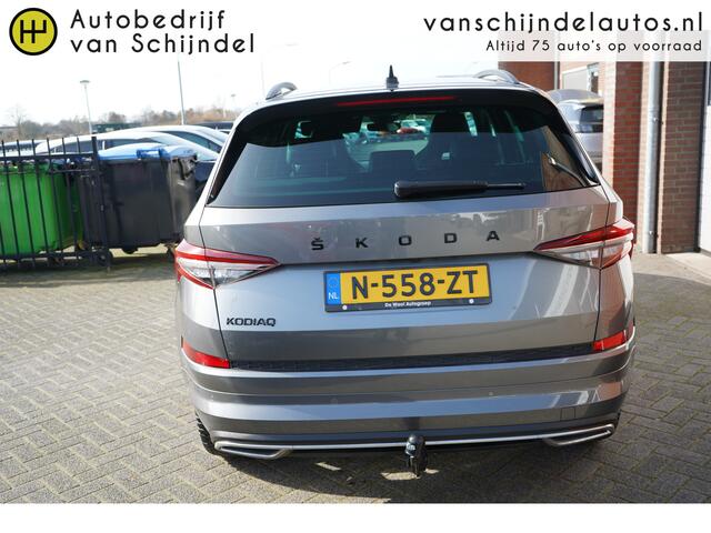 Skoda Kodiaq 1.5 TSI 150PK SPORTINE BUSINESS FACELIFT ORIGINEEL NEDERLANDS FULL LED ELECTR.TREKHAAK DIGITALE COCKPIT STOELVERWARMING V+A STUURVERW. 19INCH ADAPTIEVE CRUISE ANDROID/APPLECARPLAY ENZ...