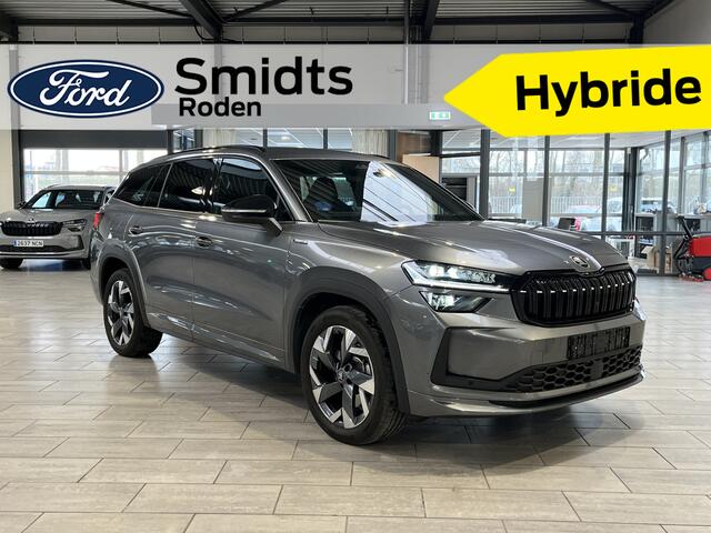 Skoda Kodiaq 1.5 TSI PHEV 204 pk Sportline | Stoelverw. | Stuurverw. | El. a. klep | El. verst. stoel + geh. | LED | 19" | Keyles entry |