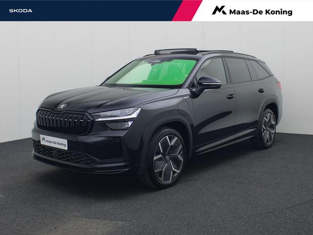 Skoda Kodiaq 1.5TSI/150PK PHEV Sportline DSG · Trekhaak · Panoramadak · Camera + Parkeersensoren · Garantie t/m 24-02-2030 of 60.000KM