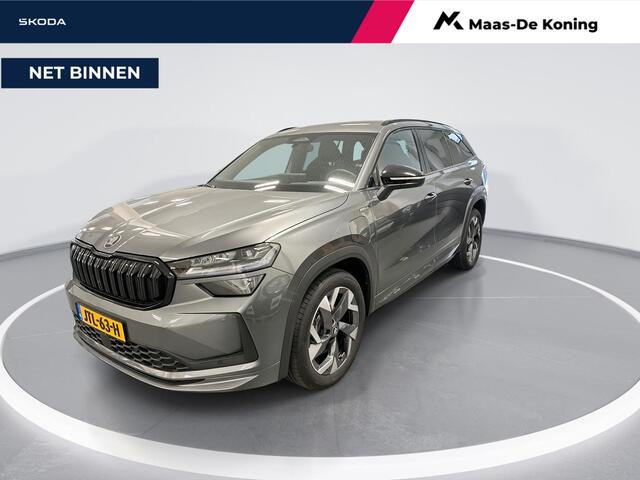 Skoda Kodiaq 1.5 TSI 204pk DSG PHEV Sportline Business · Wegklapbare Trekhaak · Camera · Elek. Bestuurdersstoel · Apple/Android Car Play · 19'' Inch · Garantie t/m 11-01-2030 of 100.000km