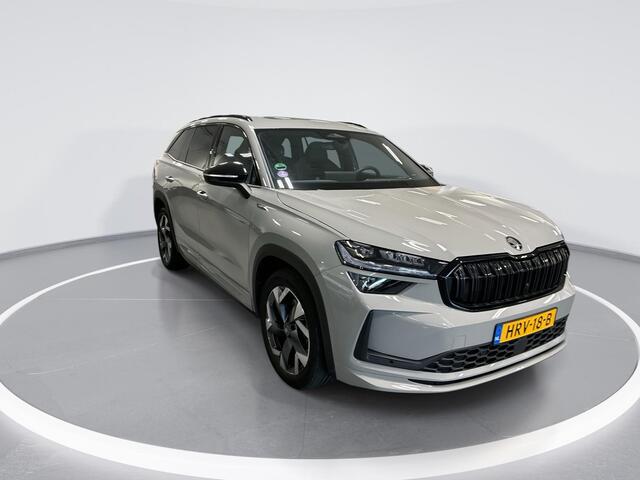 Skoda Kodiaq 1.5 TSI 204pk DSG PHEV Sportline Business · Panoramadak · Wegklapbare Trekhaak · Elek. Voorstoelen · Camera · Keyless · Canton Audio · 19'' Inch · Garantie t/m 10-06-2029 of 100.000km