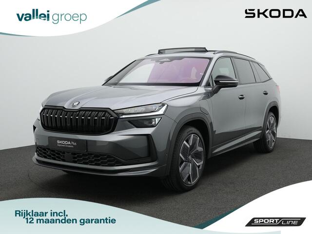 Skoda Kodiaq 1.5 TSI iV 204 pk DSG Sportline | Panoramadak | Geheugenstoelen | Adaptief onderstel | Head-up display | Canton | 360 camera | Matrix LED | Stuur-/achterbankverwarming
