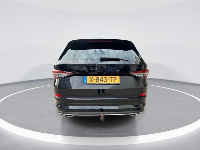 Skoda Kodiaq 1.5 TSI 150pk DSG Sportline Business · Camera · Inklap. Trekhaak · Matrix LED · Elek. Stoel + Geheugen · Apple/Android Car Play · Keyless · Garantie t/m 22-02-2028 of 100.000km