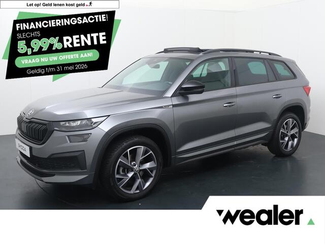 Skoda Kodiaq 1.5 TSI Sportline Business 7p. | 150 PK | Automaat | Trekhaak wegklapbaar | Panoramadak | Navigatiesysteem | 19" LM velgen | 3e zitrij |