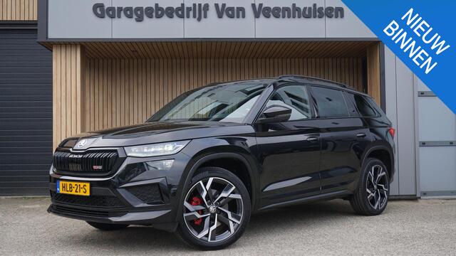 Skoda Kodiaq 2.0 TSI 245pk VRS 7-Zits DSG RS-Seats Pano.Dak Stuur/Stoelv.w. Trekhaak 20inch LM Sfeerverlichting RS Mode *Unieke Skoda* 62561km!
