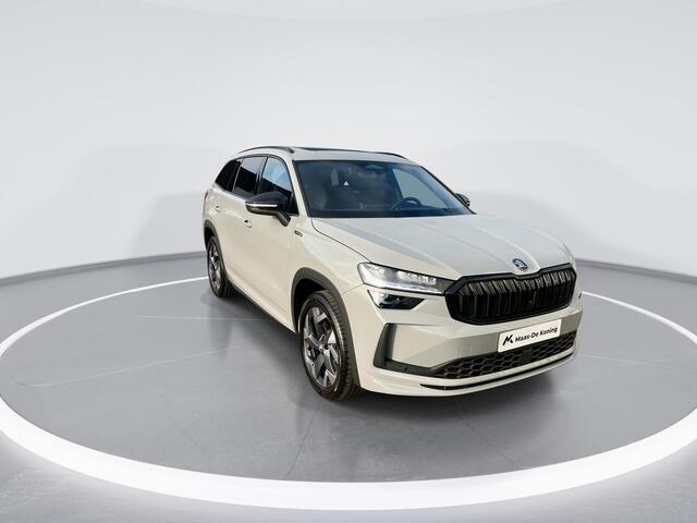 Skoda Kodiaq 1.5TSI/150PK PHEV Sportline DSG · Panoramadak · Trekhaak · Apple/Android · Garantie t/m 15-04-2029 of 60000km