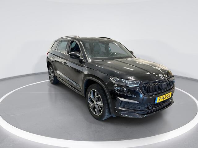 Skoda Kodiaq 1.5 TSI 150pk DSG Sportline Business 7p. · Camera · Wegklapbare Trekhaak · 7 Persoons · Apple/Android Car Play · Keyless · 19'' Inch · Garantie t/m 02-04-2028 of 100.000km
