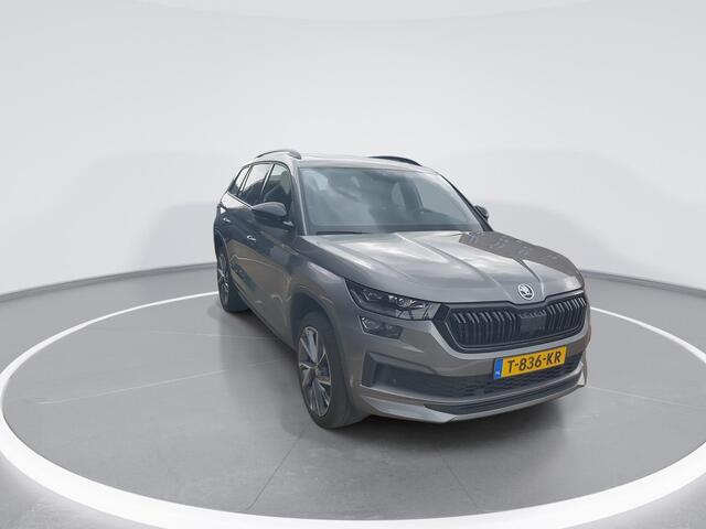 Skoda Kodiaq 1.5 TSI 150pk DSG Sportline Business · Panoramadak · Camera · Matrix LED · Elek. Stoel + Geheugen · Keyless · Stoelverwarming · ACC · Garantie t/m 18-07-2027 of 100.000km