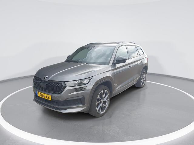 Skoda Kodiaq 1.5 TSI 150pk DSG Sportline Business · Panoramadak · Camera · Matrix LED · Elek. Stoel + Geheugen · Keyless · Stoelverwarming · ACC · Garantie t/m 18-07-2027 of 100.000km