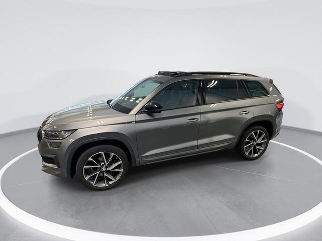 Skoda Kodiaq 1.5 TSI 150pk DSG Sportline Business · Panoramadak · Camera · Matrix LED · Elek. Stoel + Geheugen · Keyless · Stoelverwarming · ACC · Garantie t/m 18-07-2027 of 100.000km