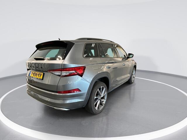 Skoda Kodiaq 1.5 TSI 150pk DSG Sportline Business · Panoramadak · Camera · Matrix LED · Elek. Stoel + Geheugen · Keyless · Stoelverwarming · ACC · Garantie t/m 18-07-2027 of 100.000km