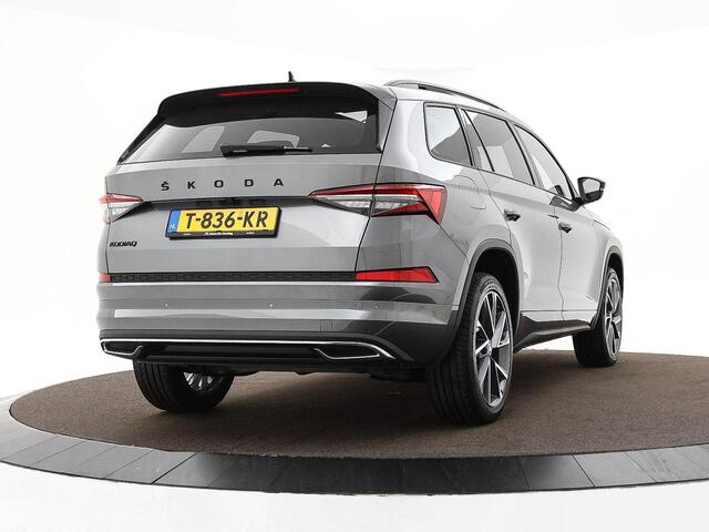 Skoda Kodiaq 1.5 TSI 150pk DSG Sportline Business · Panoramadak · Camera · Matrix LED · Elek. Stoel + Geheugen · Keyless · Stoelverwarming · ACC · Garantie t/m 18-07-2027 of 100.000km