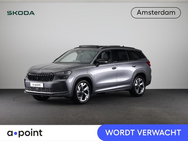 Skoda Kodiaq 1.5 TSI PHEV Sportline Business 204 pk Automaat (DSG) | Verlengde garantie | Panoramadak | Trekhaak (wegklapbaar) | Parkeersensoren | Achteruitrijcamera | Stoelverwarming v/a |