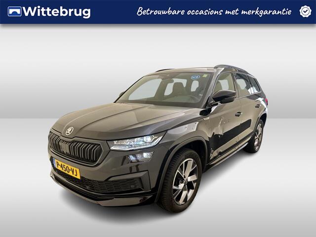Skoda Kodiaq 1.5 TSI Sportline Business / AUTOMAAT/ PANO/ LEER/ PARK.SENSOR.V+A/ CAMERA/ SMARTLINK/ CRUISE/ STUUR+STOELVERWARM./ MEMORY SEAT/ ELEK.ACHTERKLEP/ DIGITAL DASH/ NAVI/ DAB/ CLIMA/ LED/ 19'' LMV