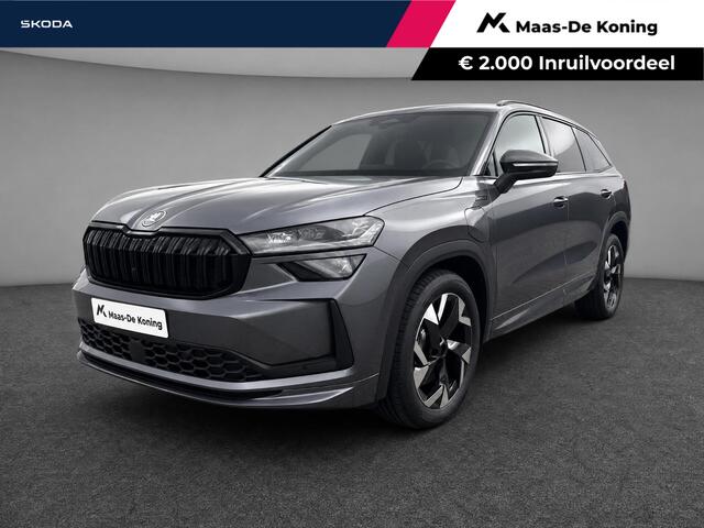 Skoda Kodiaq Sportline Business 1.5 TSI PHEV 150 kW / 204 PK SU V | Metallic Lak | Trekhaak wegklapbaar | 19'' Lichtmetalen Velgen | 2000,- inruilpremie!!