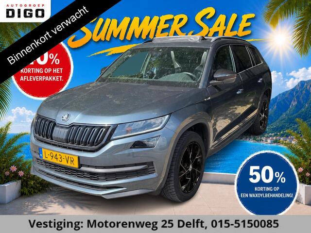 Skoda Kodiaq 1.5 TSI Sportline 7p GARANTIE TOT 06-2031* . PANORAMA-DAK . STUUR & STOEL VERWARMING . ADAPTIEVE CRUISE CONTROL .